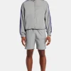 Cernucci Panelled Nylon Track Jacket & Short Set - Charcoal