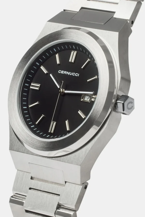 Cernucci Polished Watch - Black