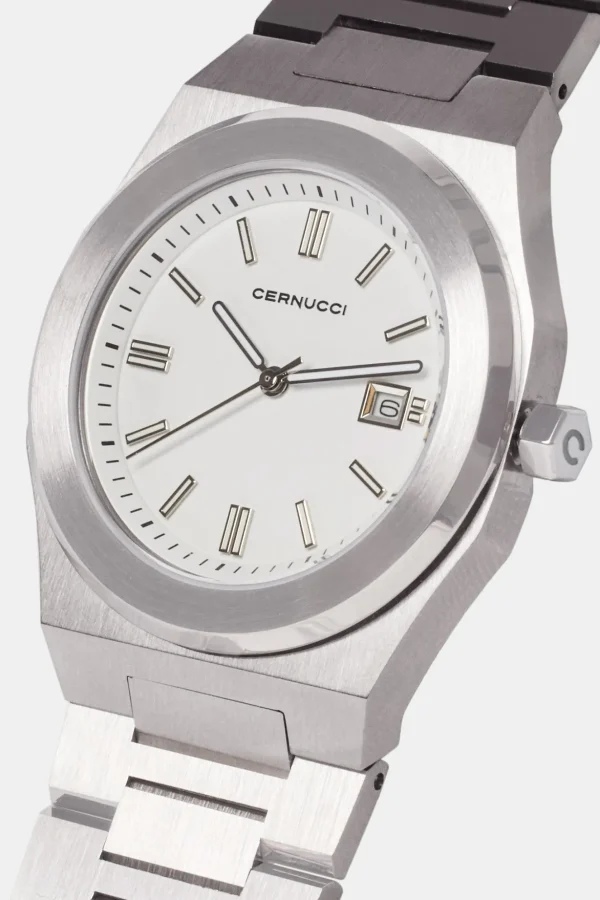 Cernucci Polished Watch - White