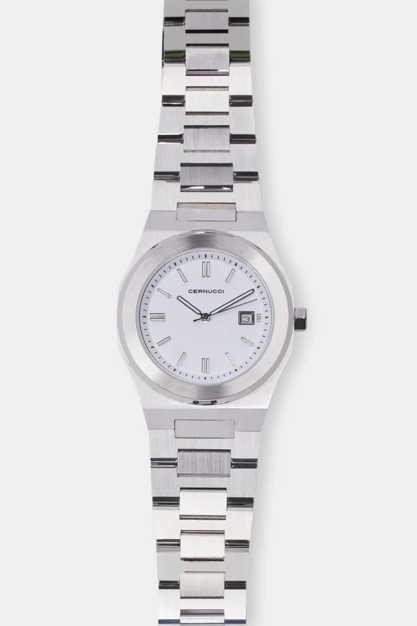 Cernucci Polished Watch - White