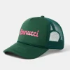 Cernucci Script Mesh Trucker - Green