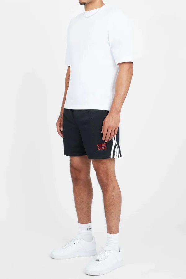 Cernucci Text Mesh Short - Black