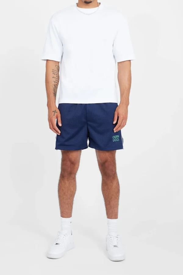 Cernucci Text Mesh Short - Navy