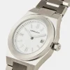 Cernucci White Dial Polished Watch - Silver