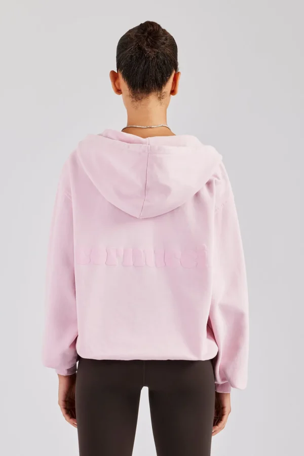 Cernucci Zip Through Hoodie - Pink