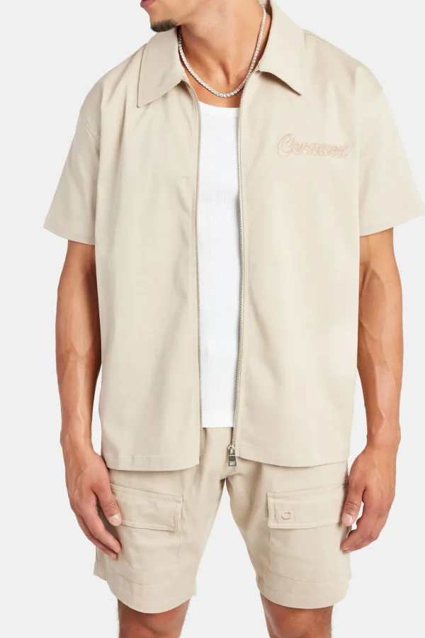 Cernucci Zip Twill Shirt