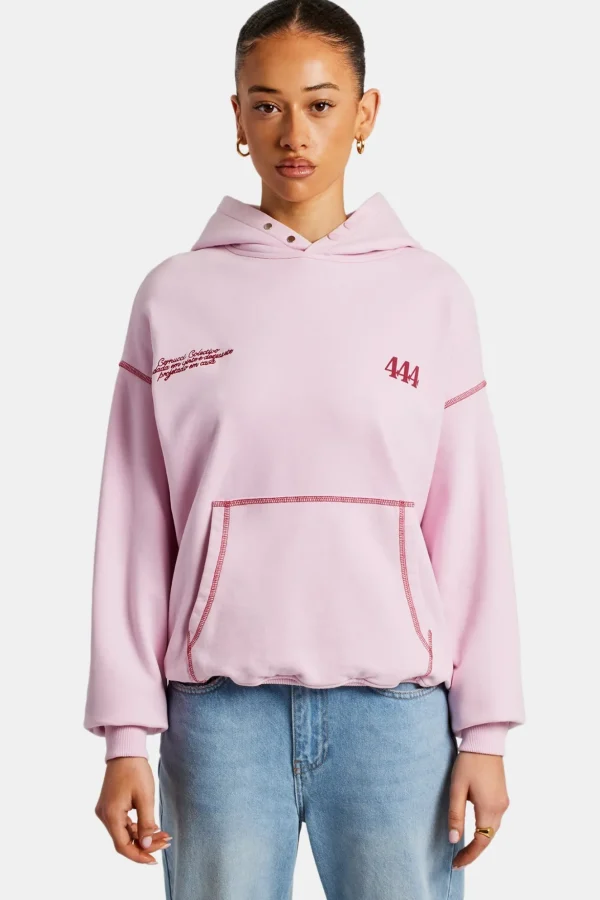 Cherub Print Hoodie - Bubblegum