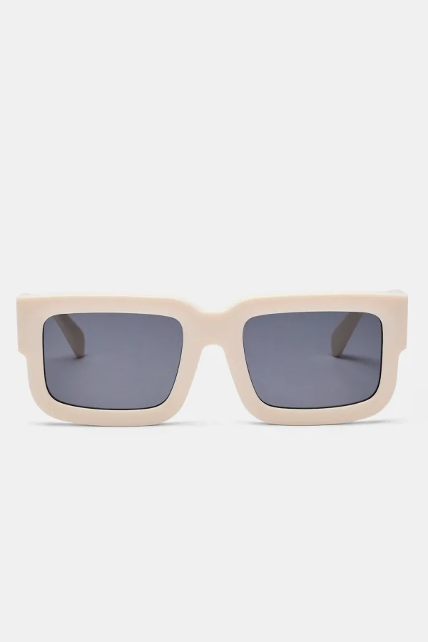 Chunky Acetate Sunglasses - Ecru