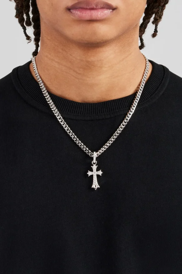 Chunky Cross Polished Cuban Chain - 5mm