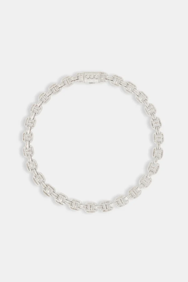 Chunky Iced Baguette Link Chain - 14mm