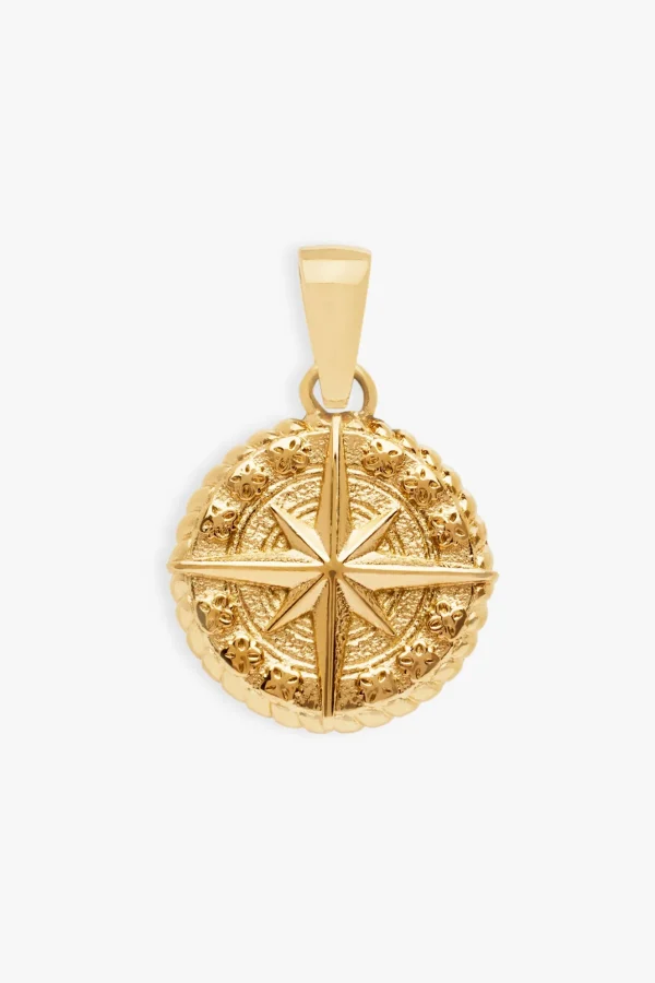 Compass Pendant - Gold