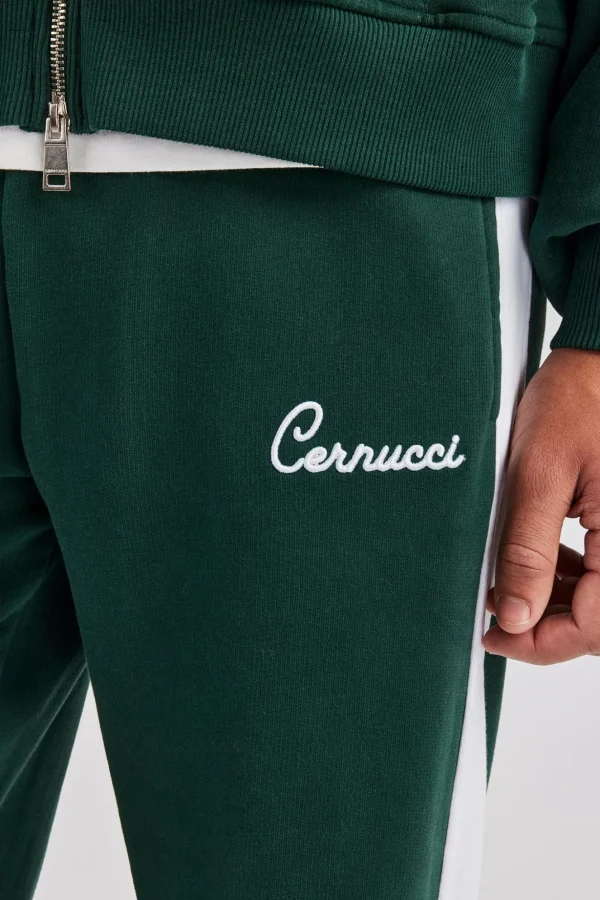 Contrast Panel Jogger - Forest Green