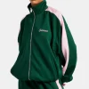 Contrast Panel Track Jacket - Green