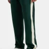 Contrast Panel Track Pant - Forest