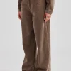 Cord Wide Leg Trouser - Taupe