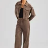 Cropped Cord Jacket & Trouser - Taupe