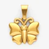 3D Butterfly Pendant - Gold