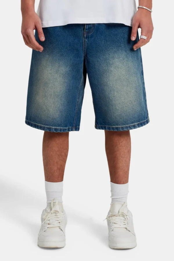 Denim Bermuda Jorts - Antique Wash