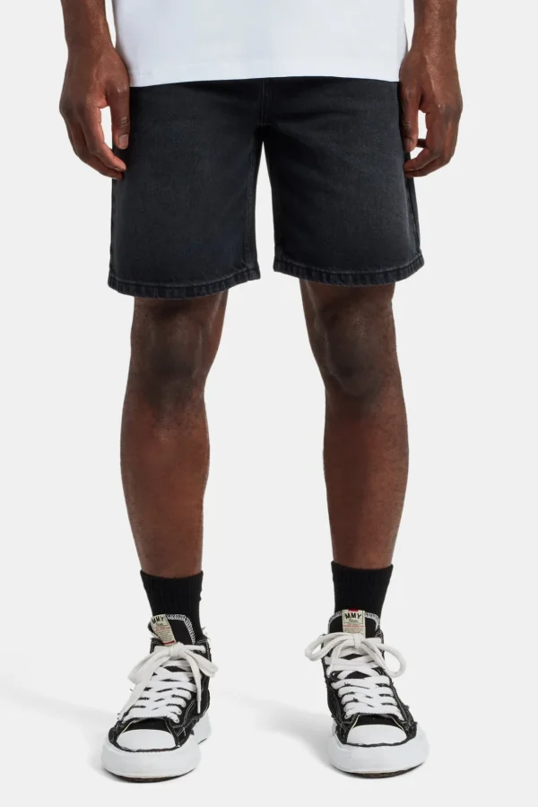 Denim Short - Washed Black