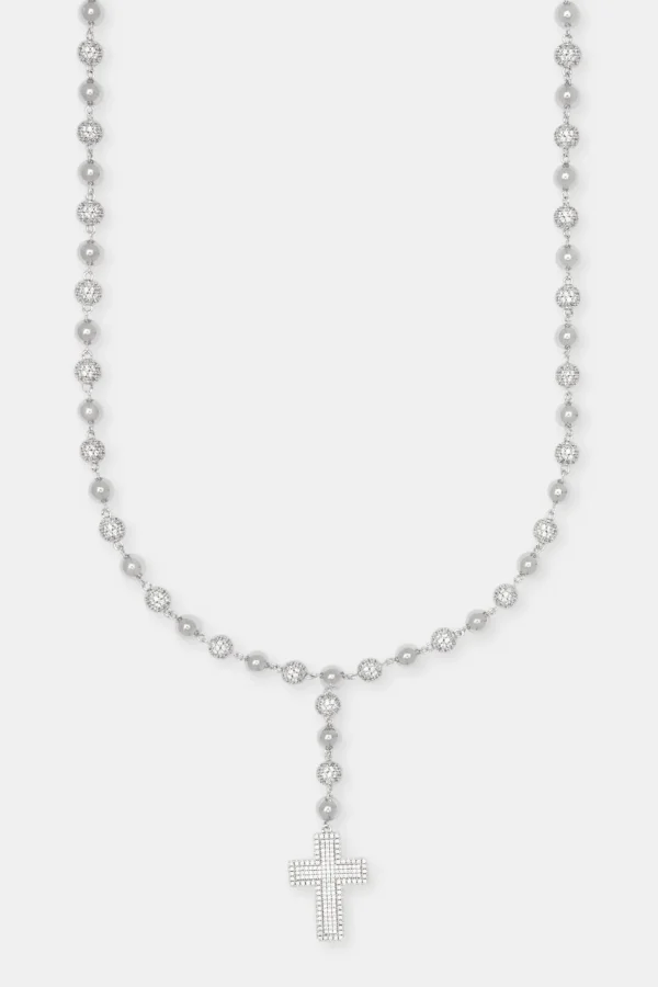 Drop Cross Ice Ball Chain