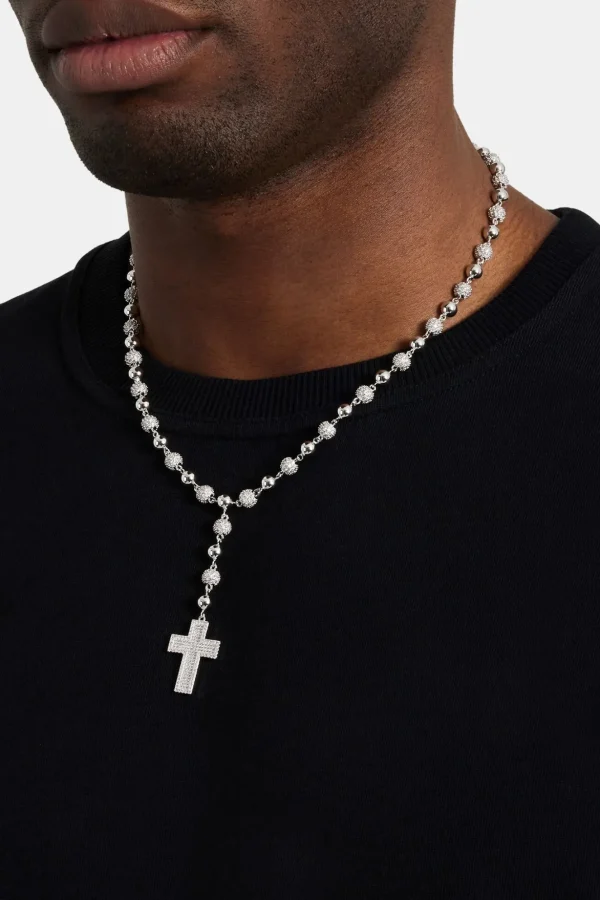 Drop Cross Ice Ball Chain