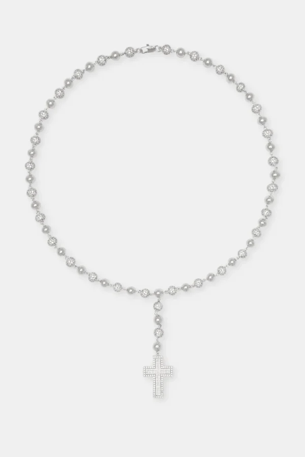 Drop Cross Ice Ball Chain