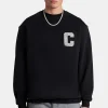 Embellished C Sweatshirt - Black