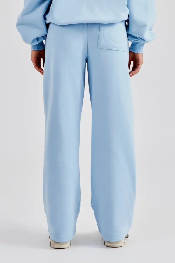 Embroidered C Jogger - Baby Blue