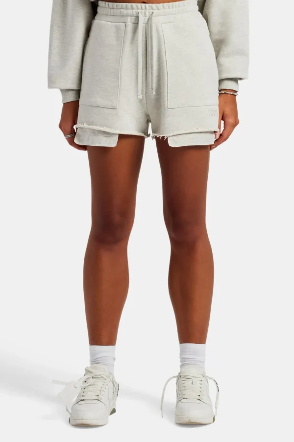 Esportivo Embroidered Short - Grey Marl