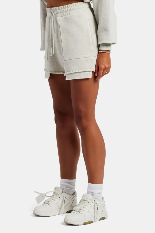 Esportivo Embroidered Short - Grey Marl