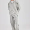 Exposed Seam Tracksuit - Ash Grey