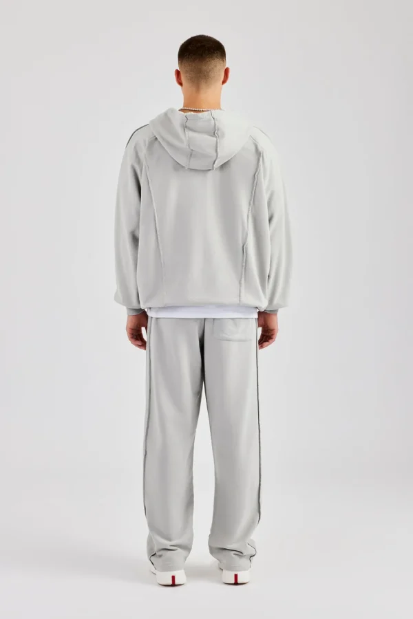 Exposed Seam Tracksuit - Ash Grey