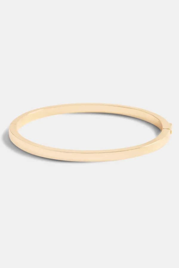 Gold Plated 3mm Polished Bangle