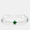 Green Motif Tennis Bracelet