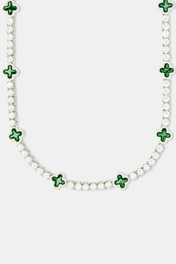 Green Motif Tennis Chain