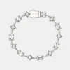 Iced Baguette & Square Stone Bracelet - 8mm