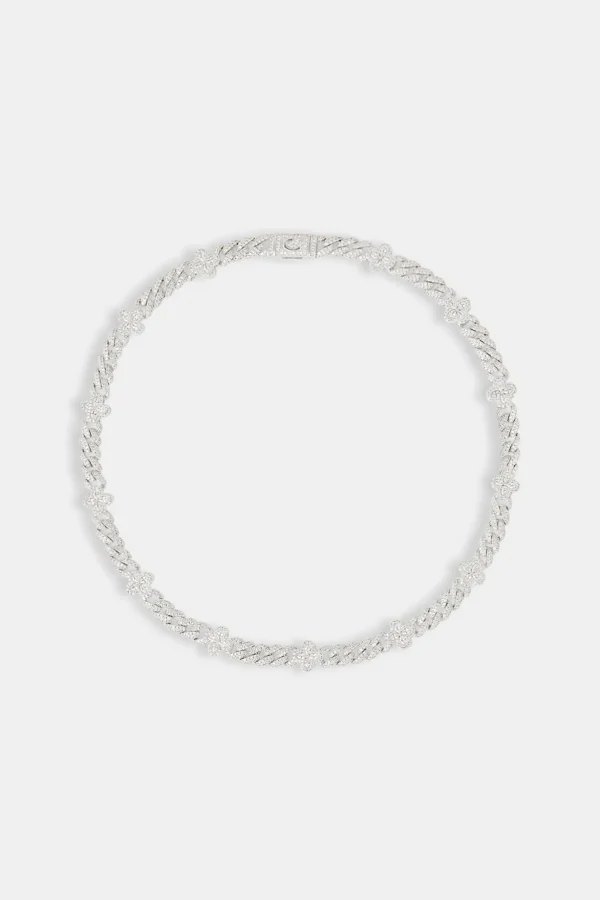 Iced Baguette Motif Cuban Chain - 8mm