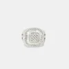 Iced Baguette Signet Ring - 20mm