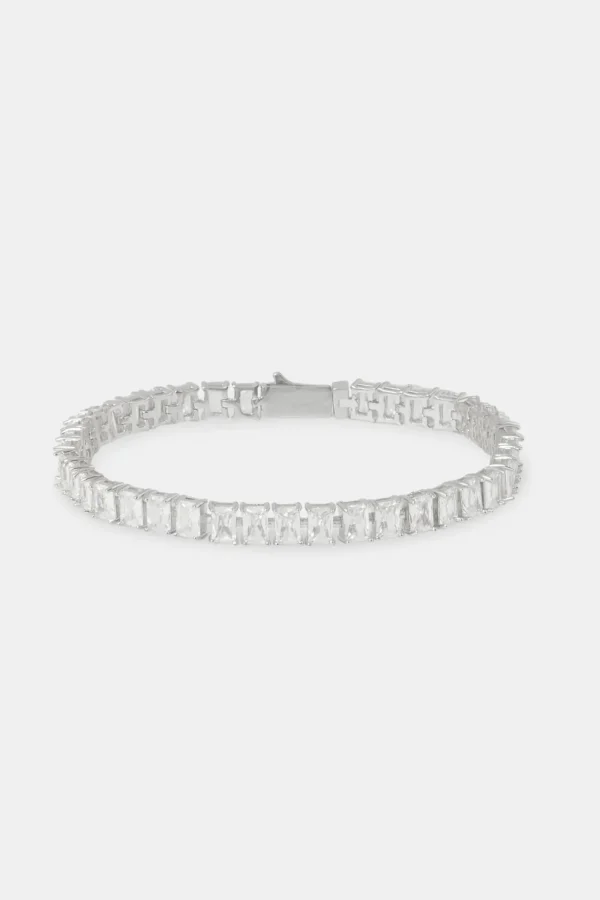 Iced Baguette Stone Tennis Bracelet - 6mm