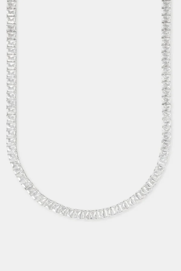 Iced Baguette Stone Tennis Chain - 6mm