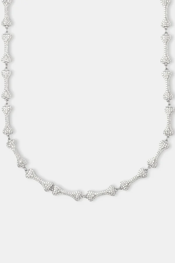 Iced Bone Chain - White