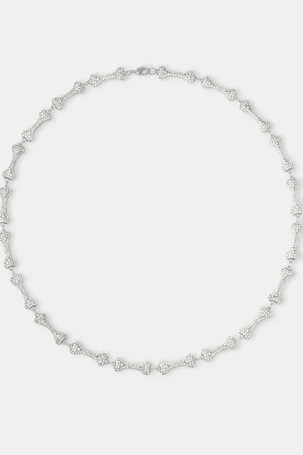 Iced Bone Chain - White