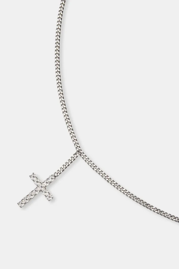 Iced Cross Cuban Belly Chain