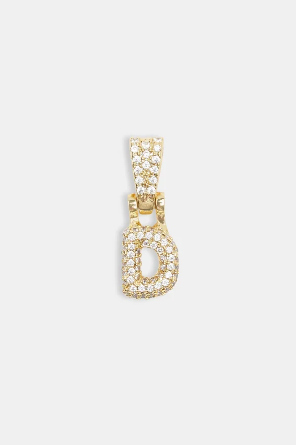 Iced Mini Bubble Pendant - Gold