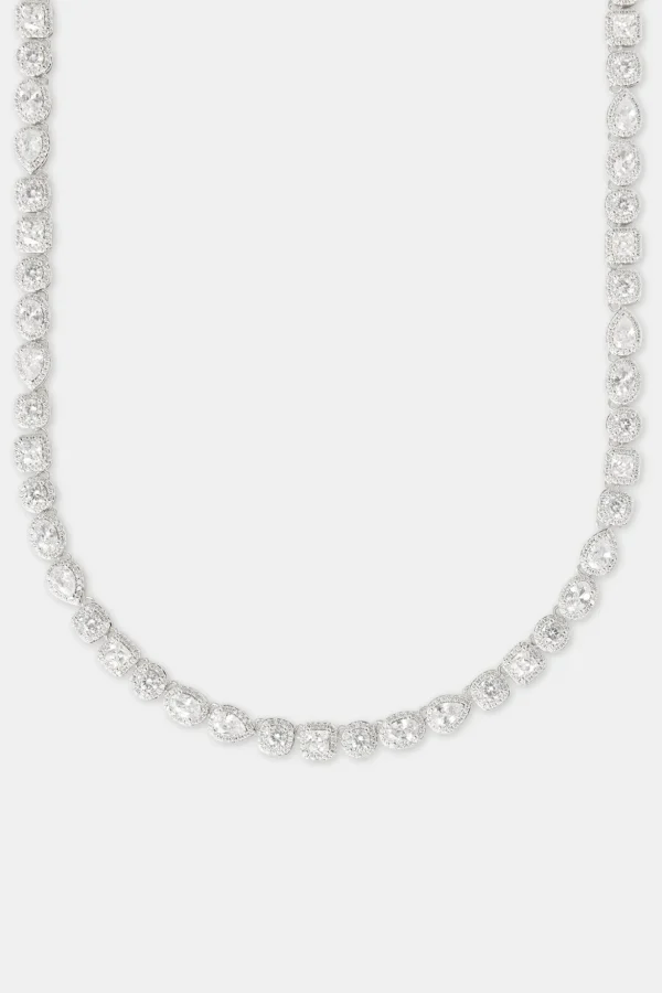 Iced Mixed Shape Cluster Chain - 8mm