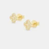 Iced Motif Stud - 8mm