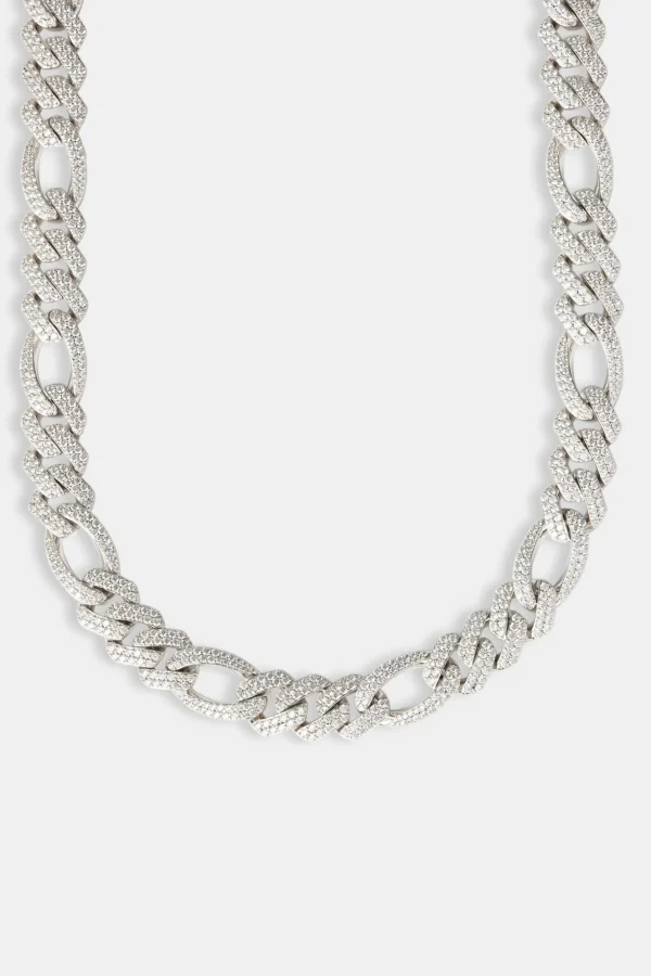 Iced Pave Figaro Chain - 14mm