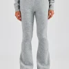 Knitted Flare Trouser - Grey