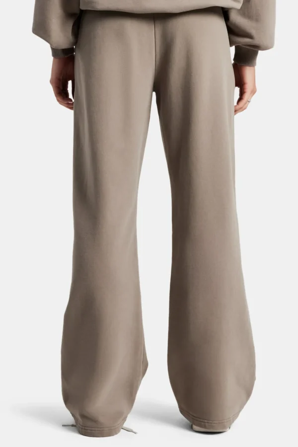 Ladies Wide Leg Jogger - Taupe