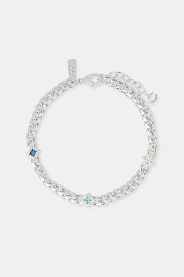 Miami Cuban Iced Gemstone Bracelet - 5mm